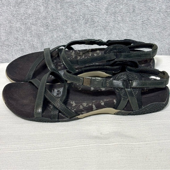 Merrell San Remo Strappy Leather Outdoors Sandals-Black-Women Size 9 - Picture 6 of 12